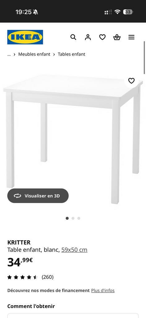 IKEA kindermeubelset, Kinderen en Baby's, Kinderkamer | Tafels en Stoelen, Zo goed als nieuw, Ophalen