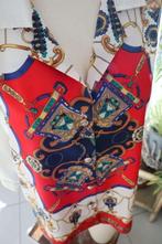 creatief kunstvol vintage blouse, Kleding | Dames, Maat 42/44 (L), Zo goed als nieuw, Rood, Canda C&A.