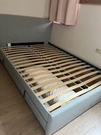 Bed met lattenbodem - 140x200cm, Huis en Inrichting, Slaapkamer | Bedden, Ophalen, 140 cm, Zo goed als nieuw, Twijfelaar