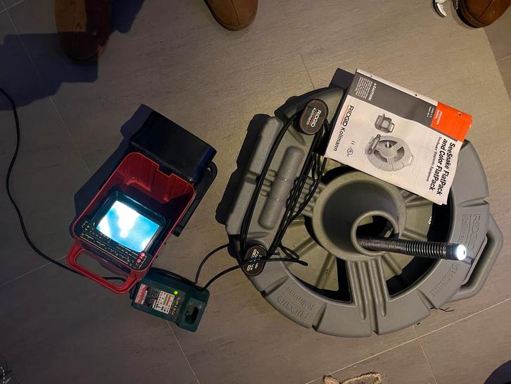 Ridgid kohlmann seesnake + color camera, Bricolage & Construction, Outillage | Outillage à main, Utilisé, Enlèvement