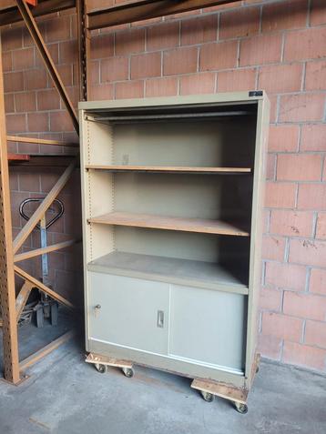 Metalen archiefkast/stockagekast 120 breed 180 hoog beschikbaar voor biedingen