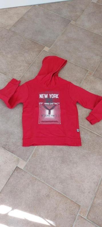 Rode trui/hoodie met opdruk Mt164