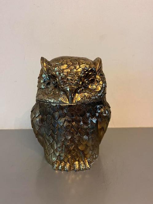 Vintage Italiaanse ijsemmer uil Mauro Manetti ‘Owl’, Antiek en Kunst, Kunst | Designobjecten, Ophalen of Verzenden