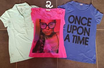 Lot 17 t-shirts tops femme taille M