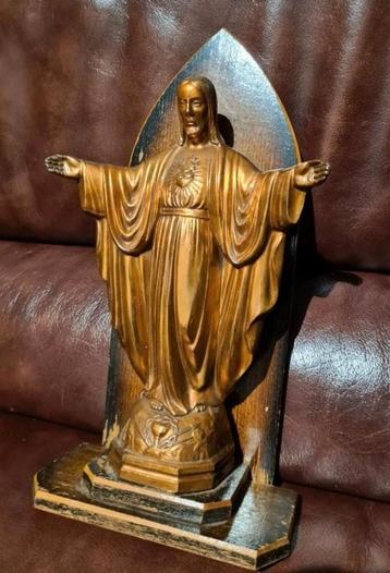 Jésus en bronze artificiel, hauteur 40 cm