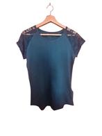 T-shirt met korte mouwen en kant, Kleding | Dames, Gémo, Nieuw, Ophalen of Verzenden, Korte mouw