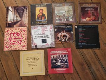 VINTAGE - 11 Russische originele LPs (Cyrillisch schrift!)