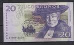 1 banknote Zweedse Nationale Bank 20 Kronen, Verzenden, België