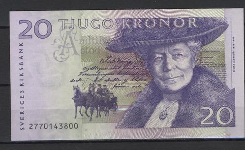 1 banknote Zweedse Nationale Bank 20 Kronen, Postzegels en Munten, Munten | Europa | Niet-Euromunten, België, Verzenden