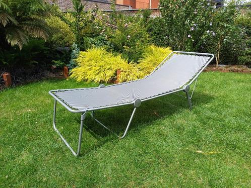 LIGBEDDEN LAFUMA SIESTA, LIGKUSSENS EN LAKENS, Tuin en Terras, Ligbedden, Zo goed als nieuw, Metaal, Inklapbaar, Verstelbaar, Ophalen