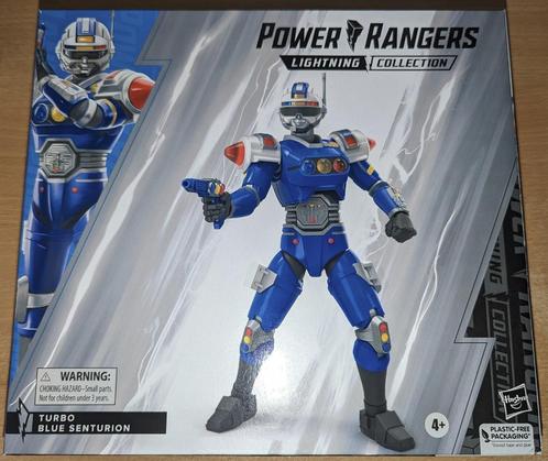 Lightning Collection Power Rangers Turbo Blue Senturion, Collections, Statues & Figurines, Comme neuf, Envoi