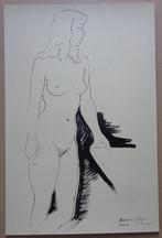 MEDARD TYTGAT / NAAKTE VROUW / ORIGINEEL WERK / 64x42cm SIG, Antiek en Kunst, Ophalen of Verzenden