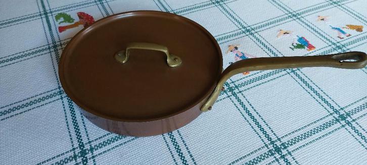 Volledig gemaakt van koper, Huis en Inrichting, Keuken | Potten en Pannen, Gebruikt, Koekenpan of Braadpan, Overige materialen