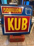 Bouillon kub emaille bord, Ophalen of Verzenden, Gebruikt, Reclamebord