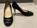 Pumps zwarte schoenen Chanel met strass 39 - 39,5, Kleding | Dames, Ophalen of Verzenden, Pumps