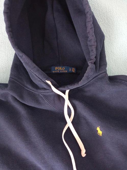 Ralph Lauren Polo hoodie Mt 170/92A donkerblauw zgan, Kleding | Heren, Truien en Vesten, Zo goed als nieuw, Overige maten, Blauw