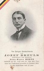 Gesneuvelde 1914-18 Jozef Breuls  aan den Yzer, Verzamelen, Bidprentjes en Rouwkaarten, Ophalen of Verzenden