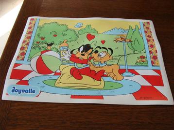 Lot 2 sets de table, Mickey, Pluto, signé Disney, vintage beschikbaar voor biedingen