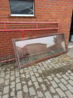 Houten raam, Doe-het-zelf en Bouw, Gebruikt, Raamkozijn, Inclusief glas, 225 cm of meer