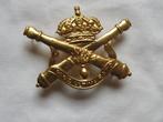 Mutskenteken Artillerie , kleur messing, Ophalen of Verzenden, Landmacht, Embleem of Badge
