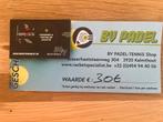 Kortingsbon aankoop padelracket BV padel, Tickets en Kaartjes, Kortingsbon