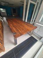 Massieve notenhouten tafel 220 x 120 cm, Huis en Inrichting, Ophalen, Zo goed als nieuw
