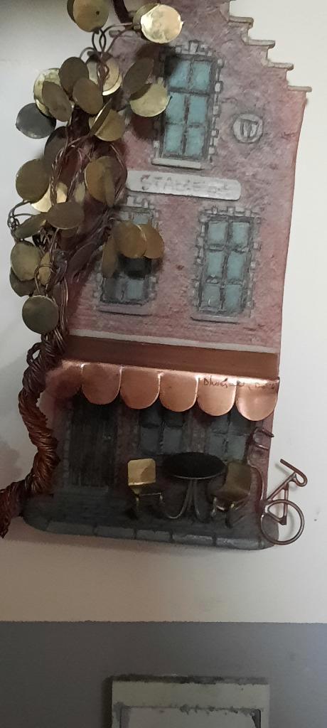 messing-koper kunstwerkje van daniel d'haeseleer, Antiek en Kunst, Antiek | Brons en Koper, Koper, Ophalen of Verzenden