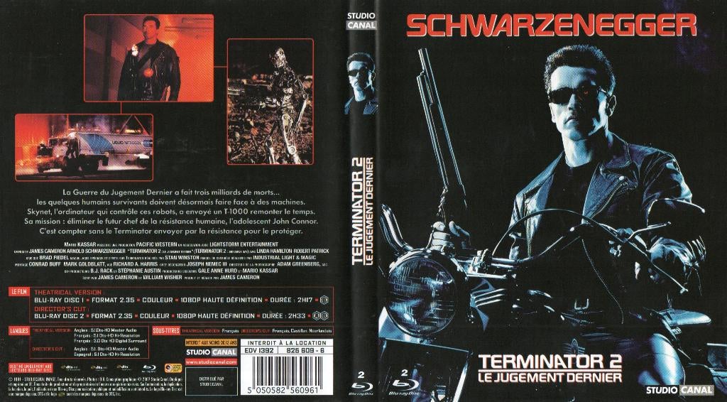 terminator 2  le jugement dernier (2 blu-ray) neuf, Cd's en Dvd's, Blu-ray, Ophalen of Verzenden, Zo goed als nieuw, Science Fiction en Fantasy