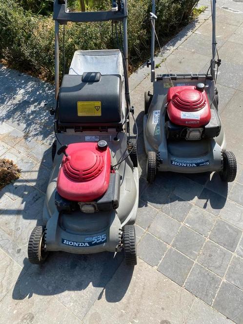 2 honda 535 grasmaaiers benzine maaivlak 58cm, Tuin en Terras, Bladblazers, Zo goed als nieuw, Ophalen