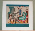 Picasso - The artist and his model Textielprint, Antiek en Kunst, Ophalen of Verzenden