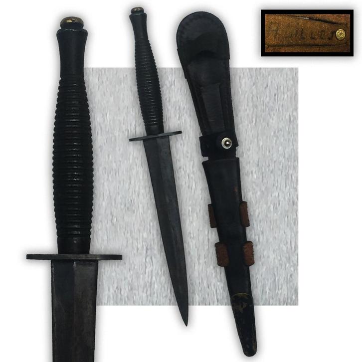 1950-60 ZELDZAME NOMINATIEVE ENGELSE PARA COMMANDO DOLK #34, Verzamelen, Militaria | Algemeen, Luchtmacht, Mes of Dolk, Verzenden