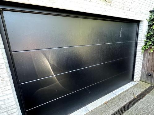 Garagepoort Hormann - zwart ral 9005, Doe-het-zelf en Bouw, Deuren en Vliegenramen, Zo goed als nieuw, Garagedeur, 215 cm of meer