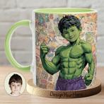 Mug personnalisé Hulk version enfant – Ta photo en héros, Envoi, Neuf, Céramique, Tasse(s) et/ou soucoupe(s)