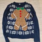 Trui Kerstmis Gingerbread cookie 134 / 140, Trui of Vest, Ophalen of Verzenden, Zo goed als nieuw, Kerstmis