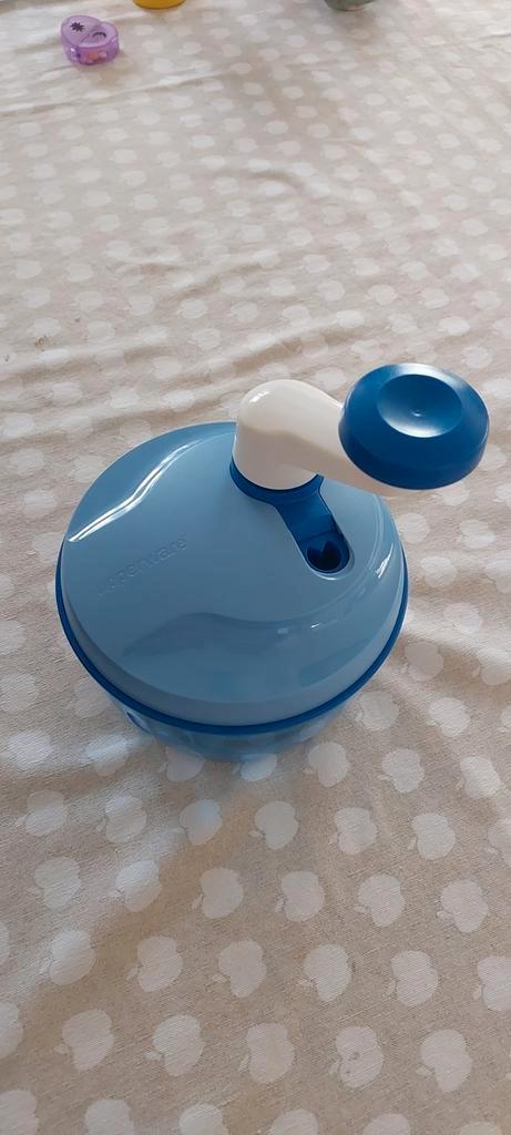TUPPERWARE Chef Quick-Chef 3 blauw-wit D150 ZGAN, Huis en Inrichting, Keuken | Tupperware, Zo goed als nieuw, Overige typen, Blauw