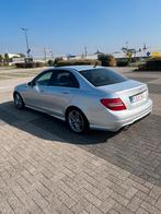 Mercedes Benz C180 2.2l AMG line, Auto's, Automaat, Achterwielaandrijving, Zwart, Leder en Stof