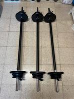 alter caoutchouc 20kl. 60€/1. 150€/3., Sport en Fitness, Fitnessmaterialen, Ophalen, Zo goed als nieuw, Benen, Halterstangen