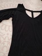 Zwarte blouse met lange mouwen Outer Vision m.L, Kleding | Dames, Ophalen of Verzenden, Zo goed als nieuw