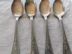 Set van 4 verzilverde koffielepels, Antiek en Kunst, Ophalen