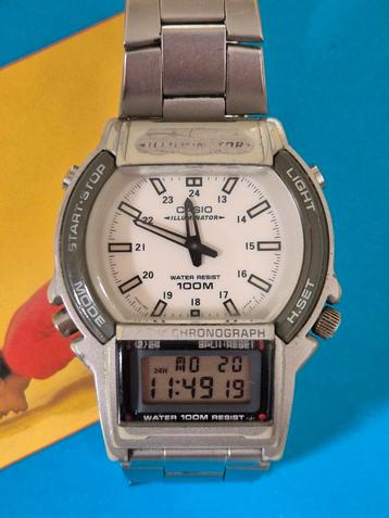 Vintage horloge Casio ana-digi, aw-61, zeldzaam verzameling beschikbaar voor biedingen