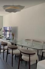 Glazen tafel, Cinq personnes ou plus, Comme neuf, Verre, Enlèvement