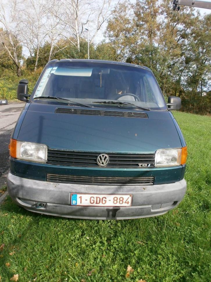 VW T4 2.5TDI 88CV 10/1998 EN PANNE NE DEMARRE PLUS., Auto's, Volkswagen, Particulier, Transporter, Metaalkleur, Schuifdeur, Startonderbreker