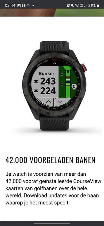 GARMIN APPROACHS 42 beschikbaar voor biedingen