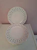 6 assiettes dessert boch pois, Ophalen of Verzenden