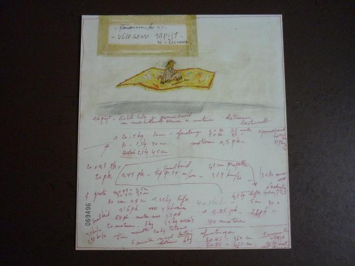 Panamarenko Vliegend Tapijt, Antiek en Kunst, Kunst | Litho's en Zeefdrukken, Ophalen