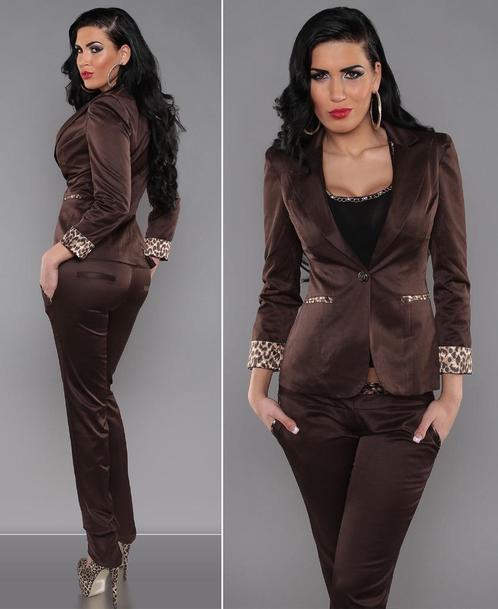 Dames Business Blazer Bruin, Kleding | Dames, Truien en Vesten, Nieuw, Maat 38/40 (M), Bruin, Ophalen of Verzenden
