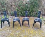 4x metalen stoel, Huis en Inrichting, Ophalen, Zo goed als nieuw