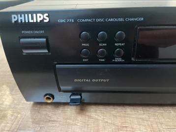 cd speler voor 5 Cd's -  Wisselaar - Philips CDC775 . beschikbaar voor biedingen