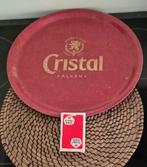 Cristal Alken Plateau/dienblad+speelkaarten, Verzamelen, Biermerken, Ophalen, Zo goed als nieuw