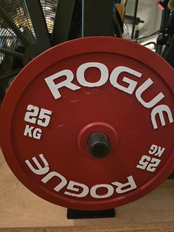 Rogue Calibrated plates, Sports & Fitness, Appareils de fitness, Utilisé, Autres types, Bras, Jambes, Pectoraux, Dos, Métal, Enlèvement